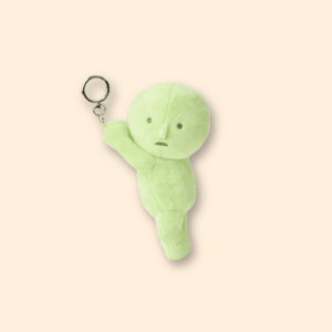 Smiski Plush Keychain Hanging On